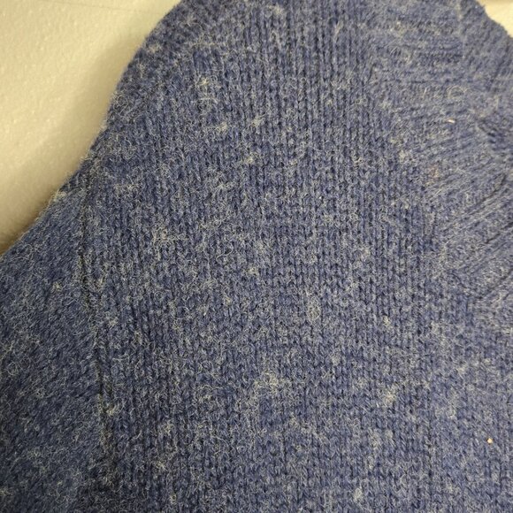 One By One Teaspoon Women's S Oversized Blue Wool Blend Fuzzy Sweater Small - Picture 6 of 8